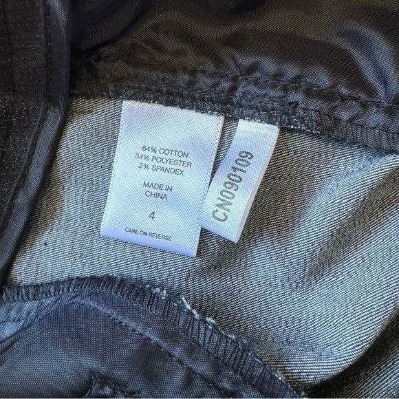 New York & Company Stretch Woman's Cropped Pants Dark Chambray Sz 4 - Picture 6 of 10